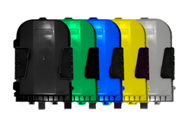 Caixas de Terminação Óptica (CTO) de diferentes cores